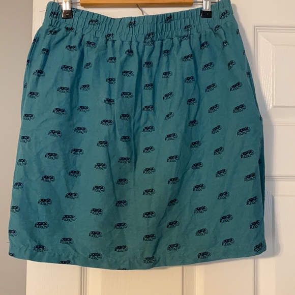 LOFT linen elephant pencil skirt - Picture 5 of 5